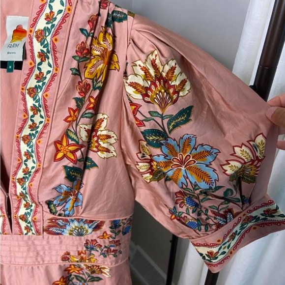 FARM Rio Pink Floral Maxi Dress - Picture 3 of 4